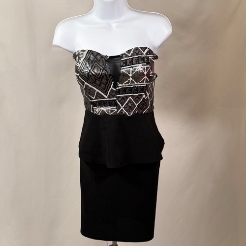 Deb strapless peplum dress - peplum,