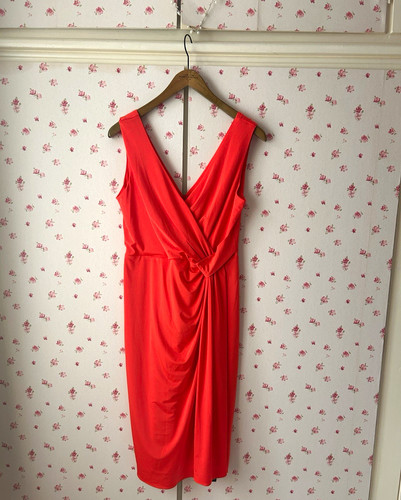 Déb orange ruched bodycon - orange,