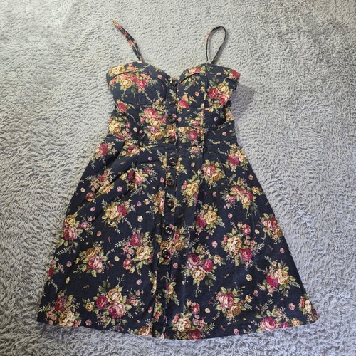 Deb floral button front - button,