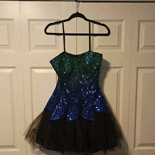 Deb y2k ombre teal blue - to,