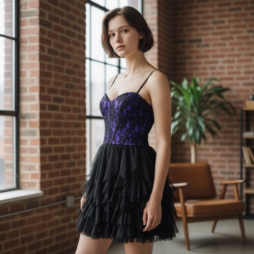 Vintage deb purple black - deb,