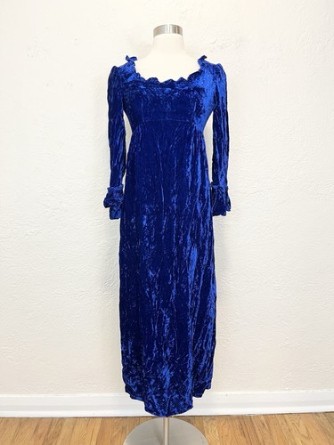 Vintage midi dress - vintage, blue