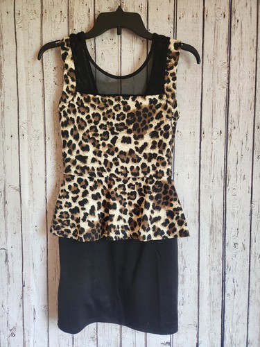 Nwt vintage deb leopard - vintage, peplum
