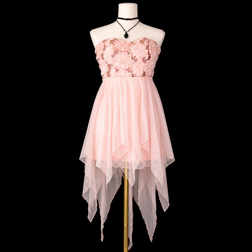 Y2k deb pink rosette - y2k,